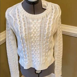 Forever 21 cable knit sweater, size S, NWT!